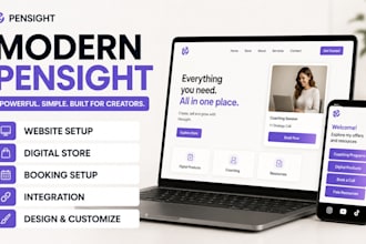 build pensight website for coaches consultants and creators pensight redesign