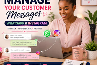 manage your whatsapp and instagram customer messages