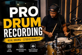 record professional drums for your song with real drum tracks