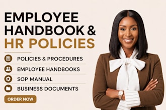 create employee handbook, HR policies and sops for your business