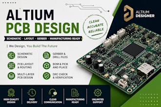 design professional pcb layout and schematic in altium designer