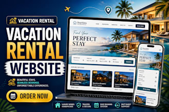 build a vacation rental website