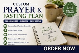 create a custom prayer and fasting plan for you