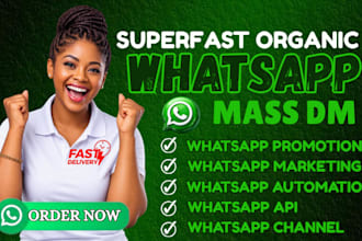 do whatsapp bulk messaging, mass dm, marketing and promotion