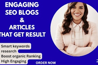 write smart SEO content blog posts articles ebsite copy and more