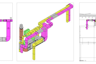 design hvac systems, duct layouts and mechanical drawings