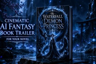 create a cinematic ai fantasy book trailer for your novel