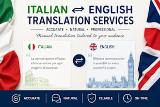 translate, write and rewrite italian and english content