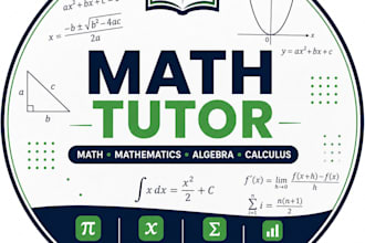 tutor you school, college and university level math, algebra
