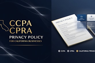 create ccpa cpra compliant privacy policy for california businesses