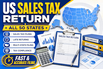 file your US sales tax return and state sales tax in all states