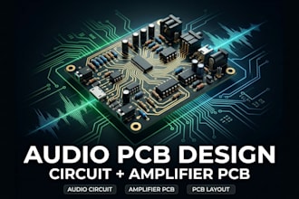 design professional audio pcb, audio circuit and amplifier pcb