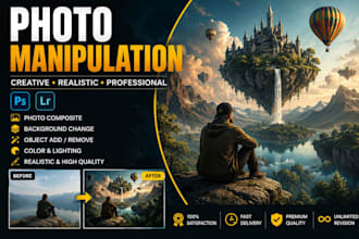create creative photo manipulation and surreal image compositions