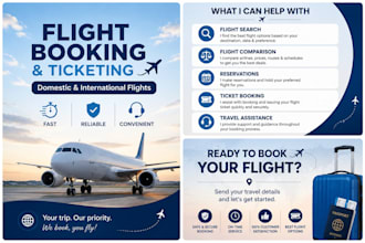 book flight, hotels and provide travel assistance