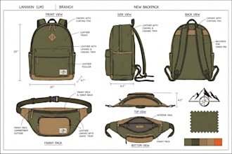 design fashion bag tech pack leather bag duffel golf bag handbag purse tech pack