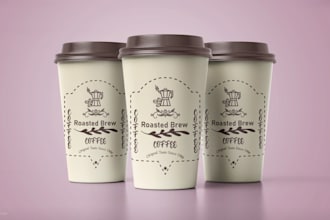 do one time cup, paper cup, plastic cup, coffee cup design, or coffee mug design