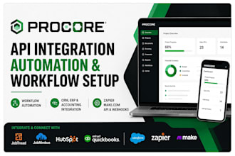 setup procore, jobtread, jobnimbus, acculynx construction and zapier integration