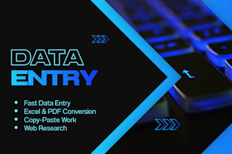 be your expert data entry virtual assistant