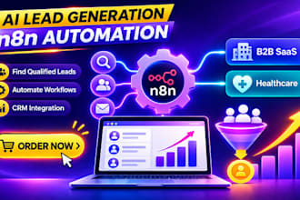 build n8n lead generation automation for b2b saas and healthcare businesses