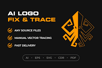 fix and vectorize your ai generated logo
