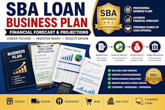 prepare sba loan business plan with financial forecast for bank approval