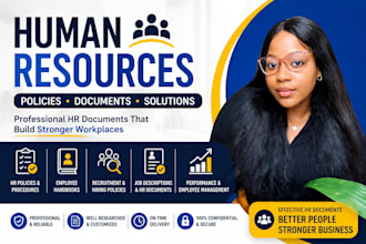 write professional HR policies, reports, employee handbooks and HR documents