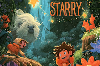 do design children book illustration and children book cover