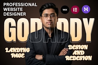 design godaddy website redesign godaddy website design develop godaddy website