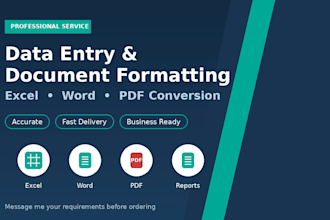 convert PDF to word and organize excel spreadsheets