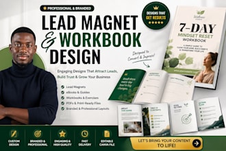 design lead magnet and workbook and pdf guide