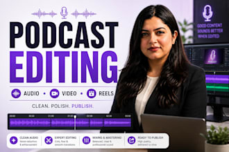 professionally edit your video podcast and social media clips