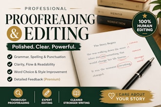 proofread and edit your book and any body of text you want want