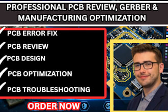 pcb design review, gerber files check and manufacturing readiness