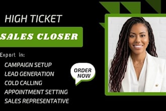 sales closer commission based closer b2b sales representative appointment setter