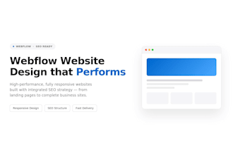 build a high performance webflow website with SEO