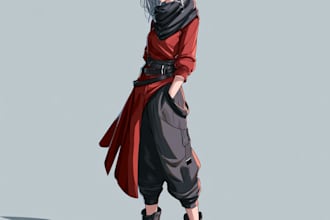do anime cartoon character illustration and anime character illustration