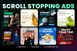 design scroll stopping facebook, instagram, and meta ad creatives