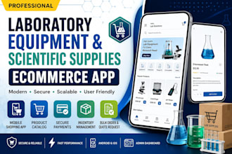 develop laboratory equipment and scientific supplies ecommerce app ordering app