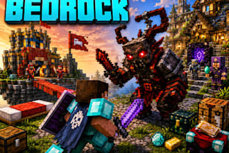 create minecraft bedrock addon custom mobs bedwars mcpe mods minecraft smp pvp