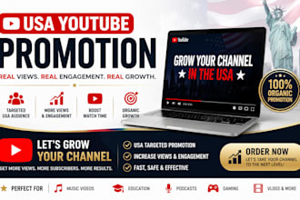do USA youtube promotion, USA video promotion for channel growth, monetization