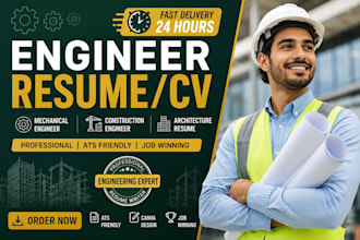 write engineer resume mechanical construction architecture canva resume design