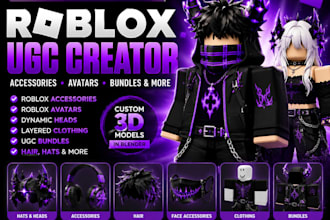 make roblox accessories roblox  ugc character roblox ugc in blender