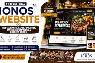 create restaurants cafes bakeries catering companies dessert shops ionos website