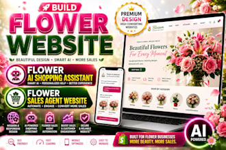 design flower shopify store flower website florist website boutique store