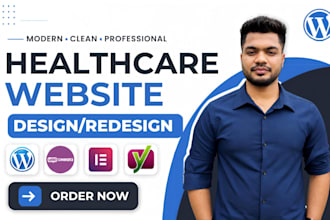design a professional medical healthcare wordpress website