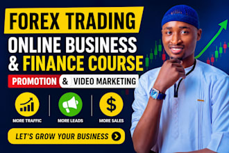 online course promotion, forex trading elearning course video marketing
