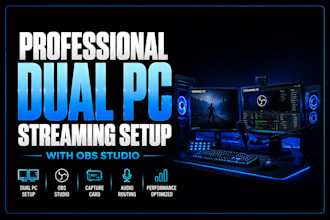 setup obs studio dual PC for professional streaming and recording