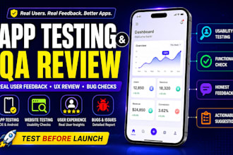 test ios app install testing user testing QA review mobile app download promo