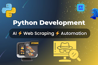 build python automation and web scraping scripts