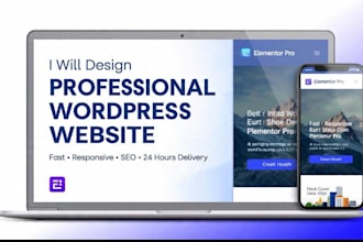 design professional wordpress website with elementor